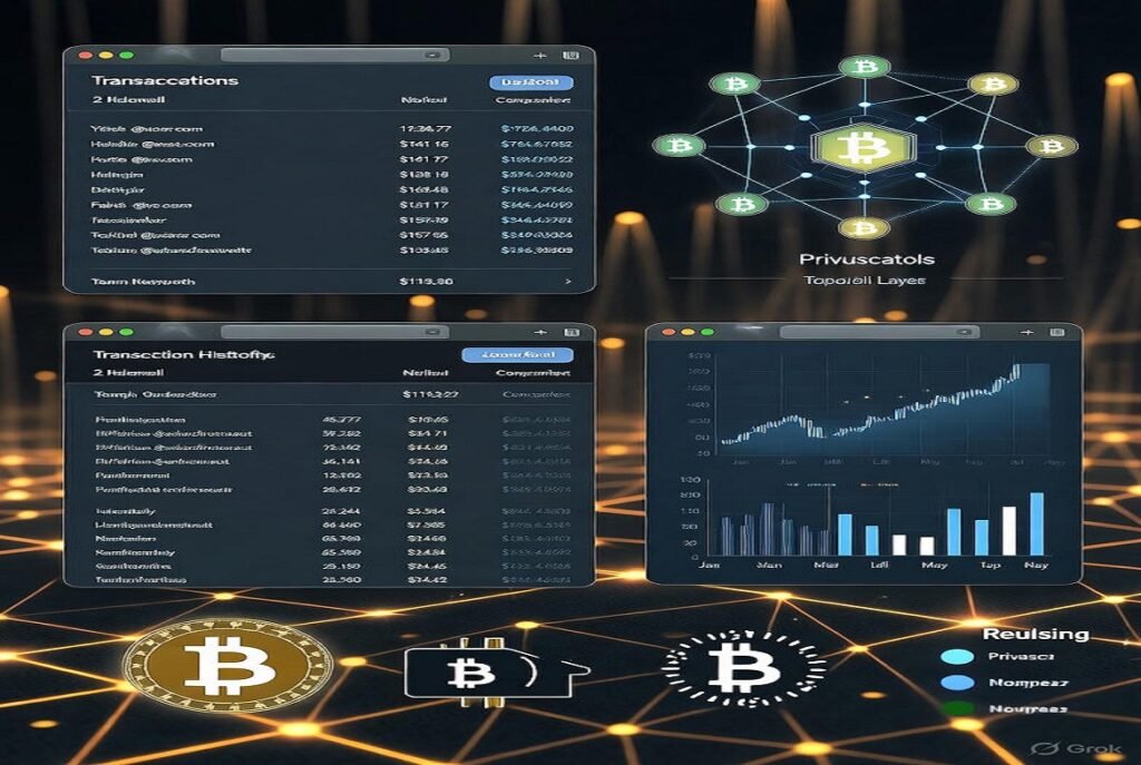 Bitcoin transactions using a few basic points