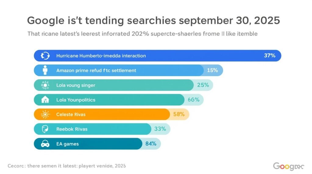 Google Latest Trending Searches on Sept 30 2025 1